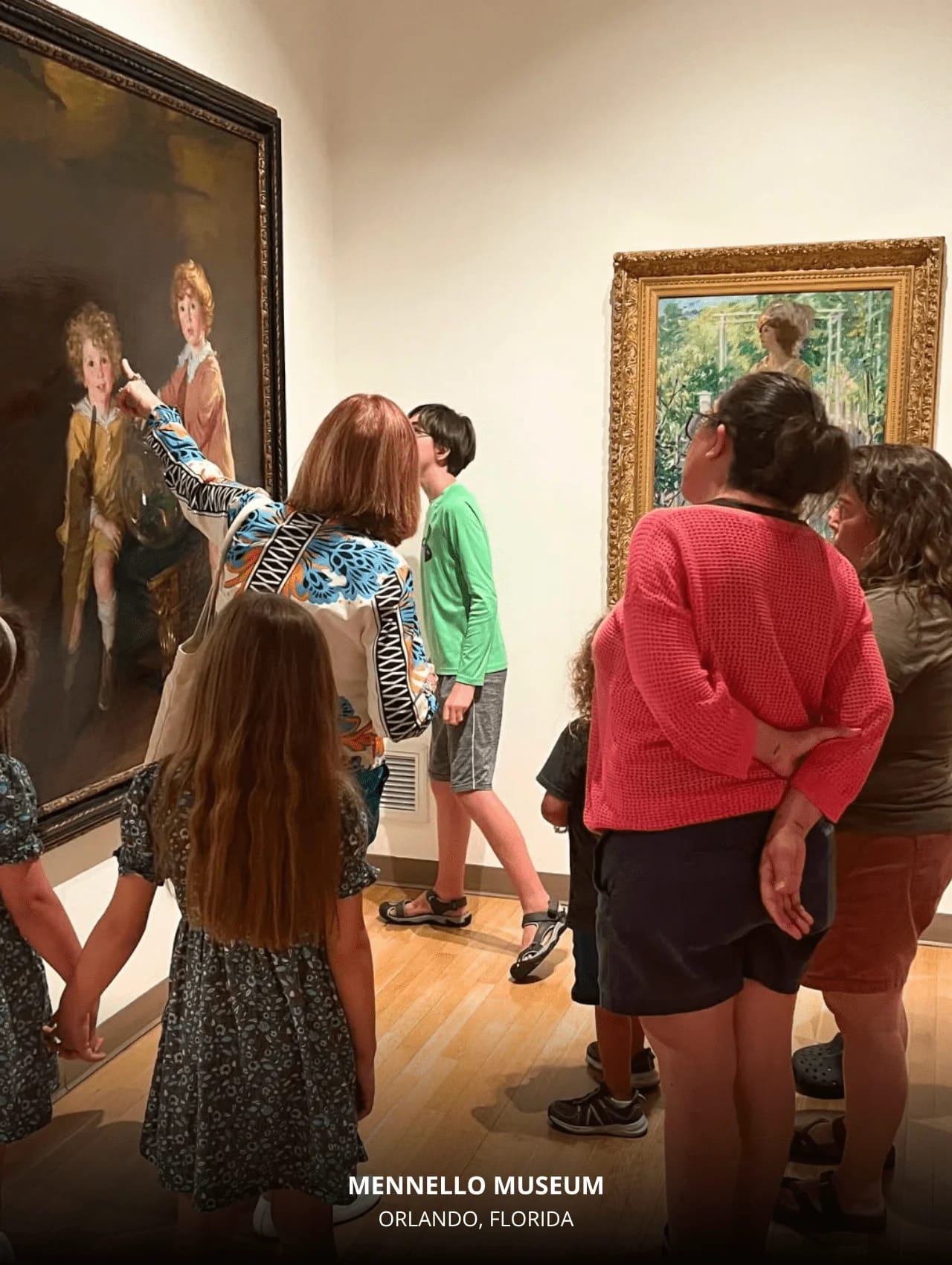 Mennello Museum with families viewing artwork – Title: 17 Interesting and Exciting Things to Do in Orlando with Kids