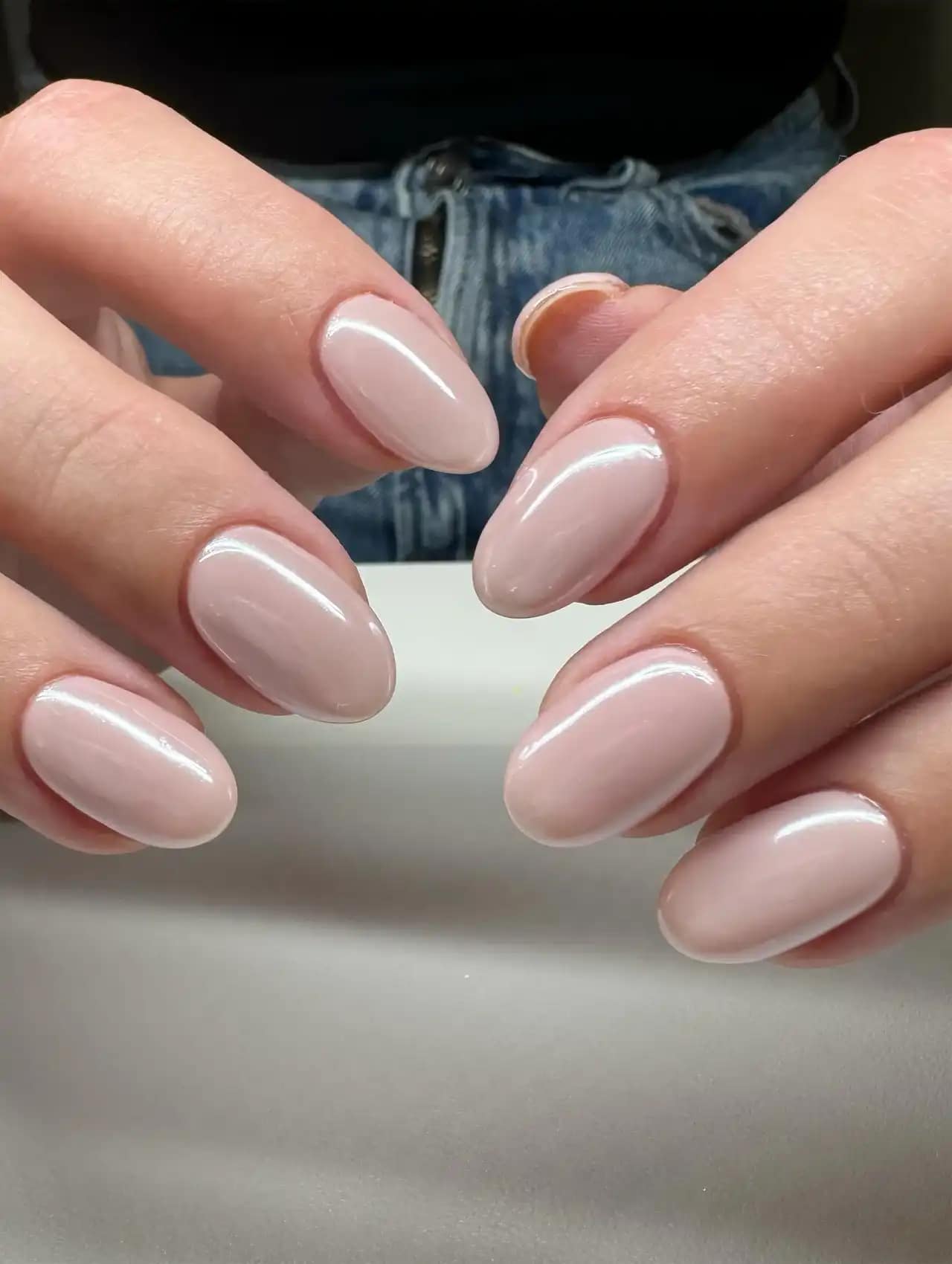 Uñas de Tendencia en rosa pálido brillante